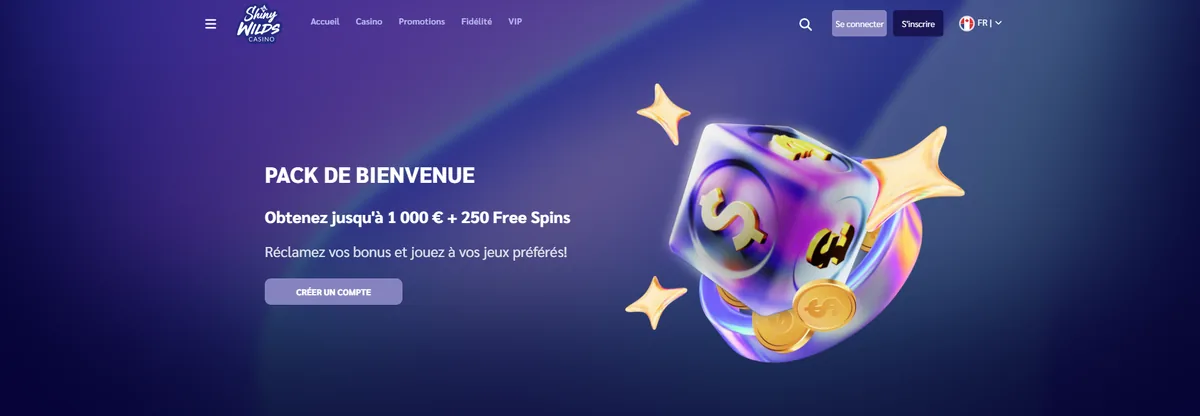 Page d'accueil du casino en ligne Shiny Wilds